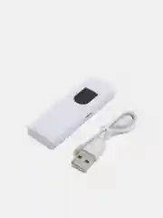 Белый электронная зажигалка с кабелем micro USB, с сенсорной кнопкой