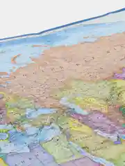 Карта Мира и Карта России, складная, политико-административная, двусторонняя. Мир и РФ