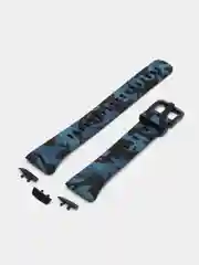 Синий силиконовый ремешок для Honor / Huawei Band 6, камуфляж, с принтом Nike Найк
