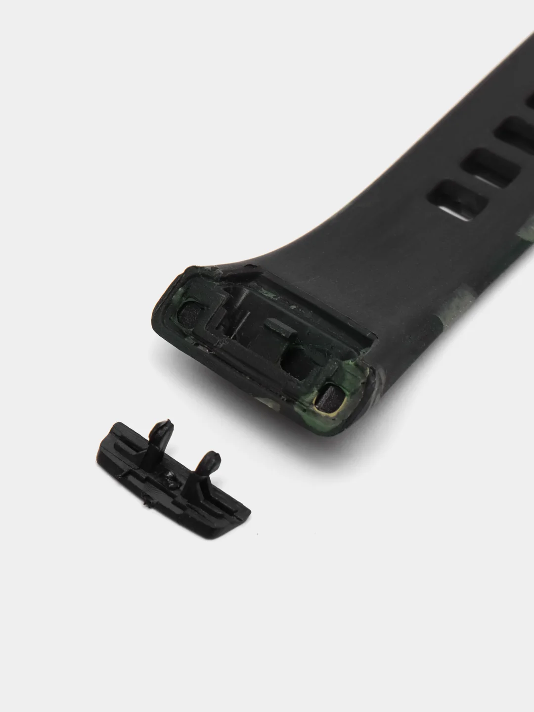 Зеленый силиконовый ремешок для Honor / Huawei Band 6, камуфляж, с принтом Nike Найк