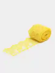 Желтый кружево капроновое