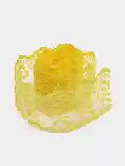 Желтый кружево капроновое