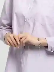 Серебряный женский браслет на руку, с шаром и смайликом