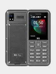 Серый мобильный телефон BQ 2454 Ray, 1800 мАч, влагозащита, ударопрочный, с камерой
