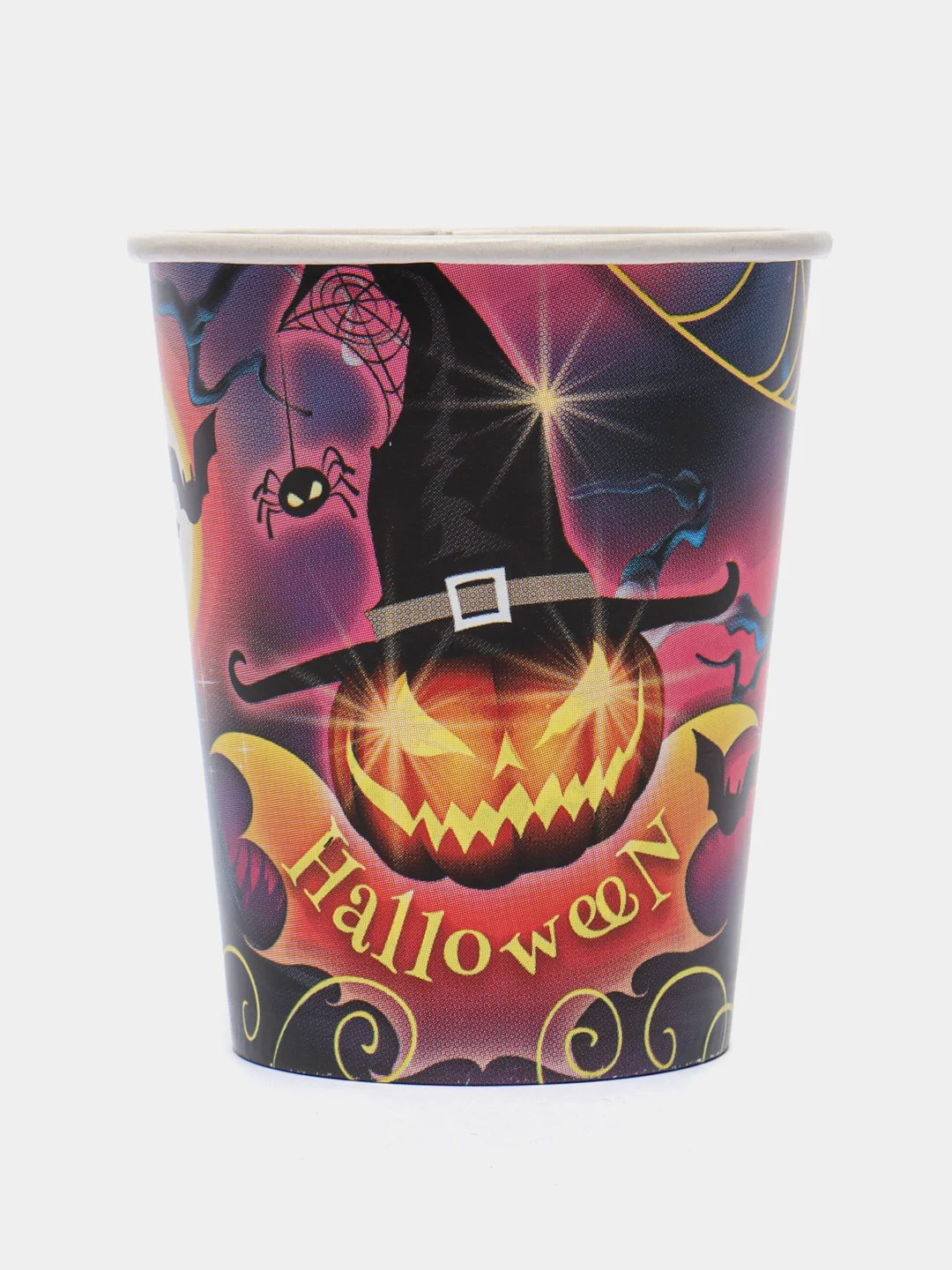 Морской набор стаканов бумажный Halloween, 6 штук, 250 мл "Вечеринка Хэллоуин"