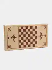 Нарды - Шашки "Кировские средние", дерево 50*25*3,4 см подарок на 23 февраля