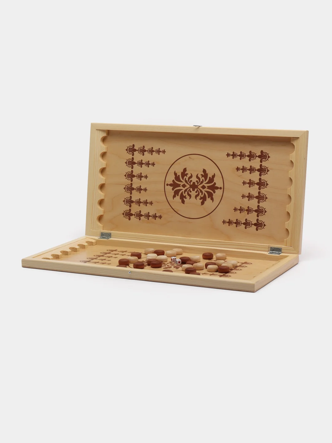 Нарды - Шашки "Кировские средние", дерево 50*25*3,4 см подарок на 23 февраля
