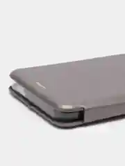 Серебряный чехол-книжка для Samsung Galaxy A03 Core