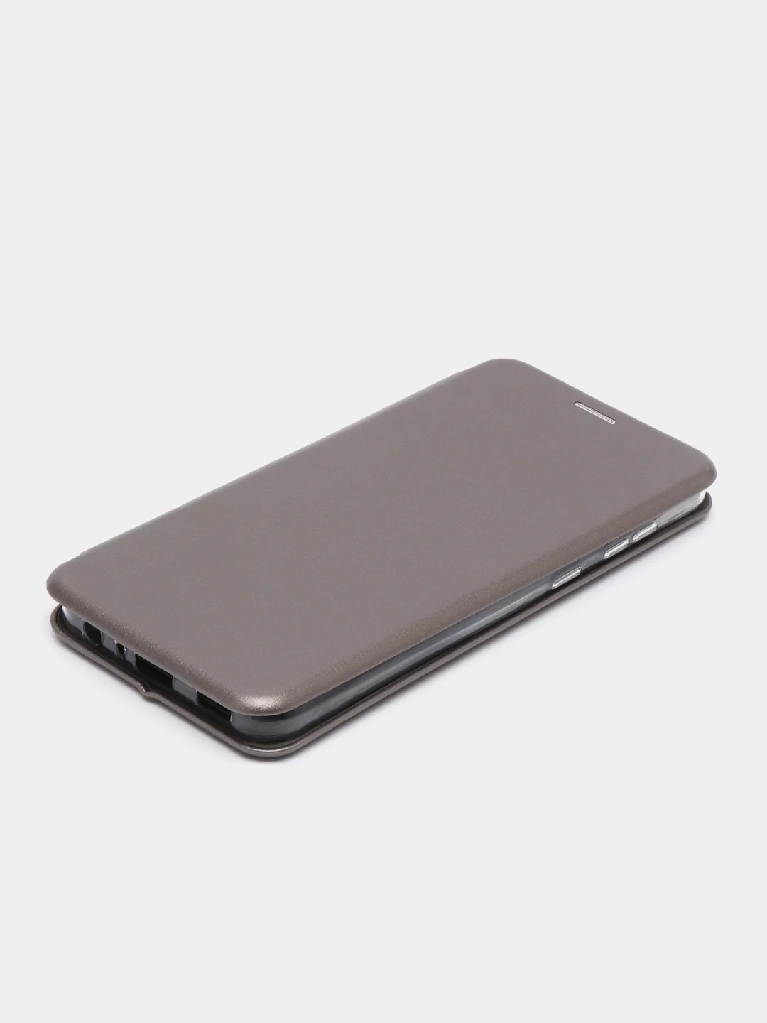 Серебряный чехол-книжка для Samsung Galaxy A03 Core