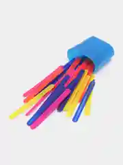 Синий счетные палочки для школы в пластиковом пенале, 30 штук