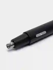 Черный триммер для носа и ушей аккумуляторный, с зарядкой micro USB, с насадками