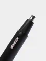 Черный триммер для носа и ушей аккумуляторный, с зарядкой micro USB, с насадками