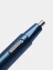 Белый триммер для носа и ушей аккумуляторный, с зарядкой micro USB, с насадками