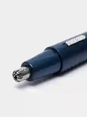 Белый триммер для носа и ушей аккумуляторный, с зарядкой micro USB, с насадками