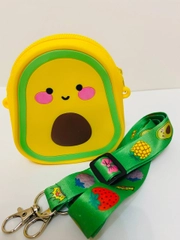 Сумочка "Авокадинка", желтого цвета, 10х11х4 см