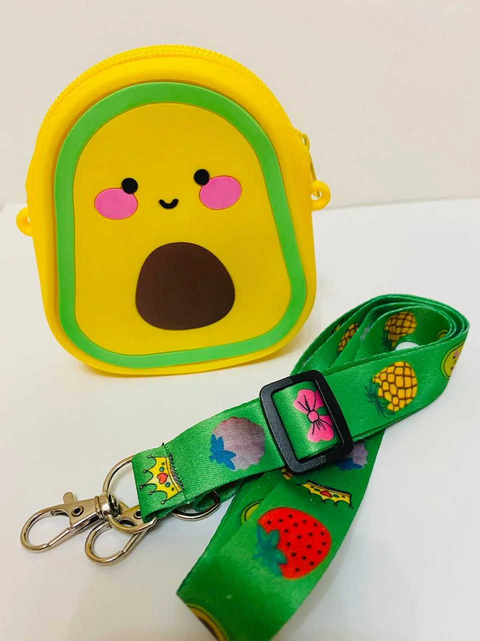 Сумочка "Авокадинка", желтого цвета, 10х11х4 см