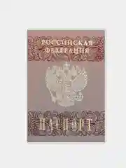 Прозрачный обложка для паспорта, прозрачная, с узором