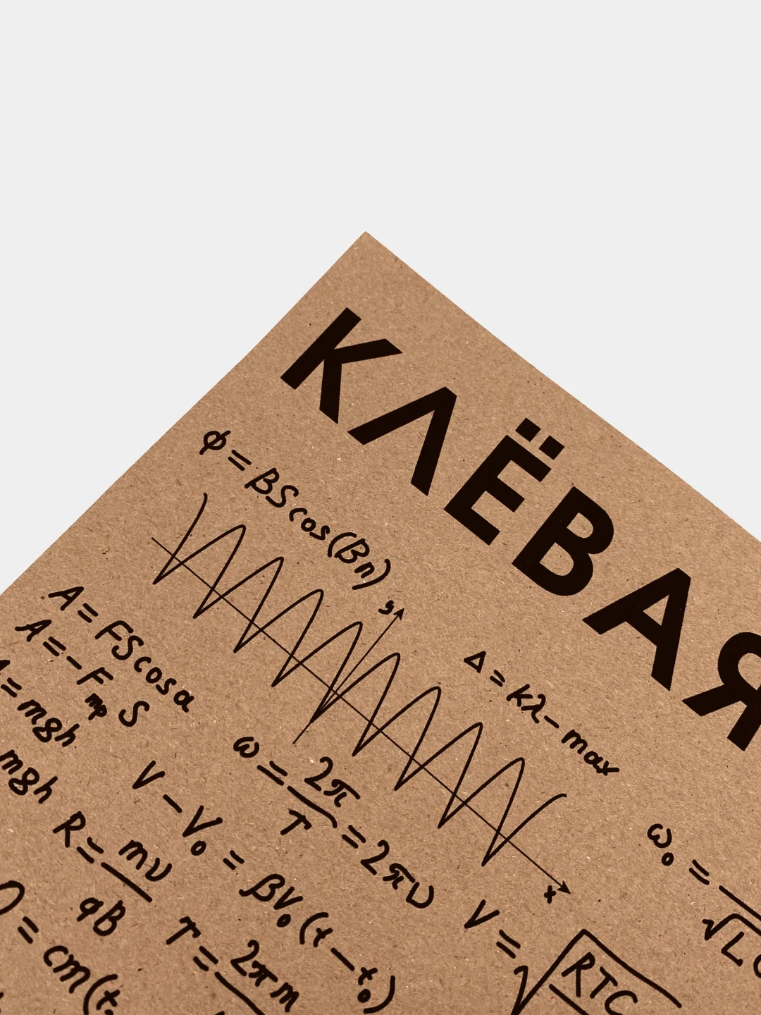 Плакат "Клёвая наука - физика"