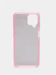 Розовый силиконовый с блестками усиленный чехол Samsung S22/S22plus/S22ultra/A12/A32
