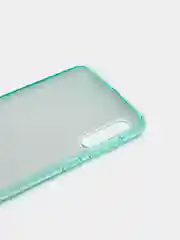 Бирюзовый силиконовый чехол на Samsung A22/A50/S20fe/S21/S21fe/S21+/S21Ultra, с блестками, усиленный