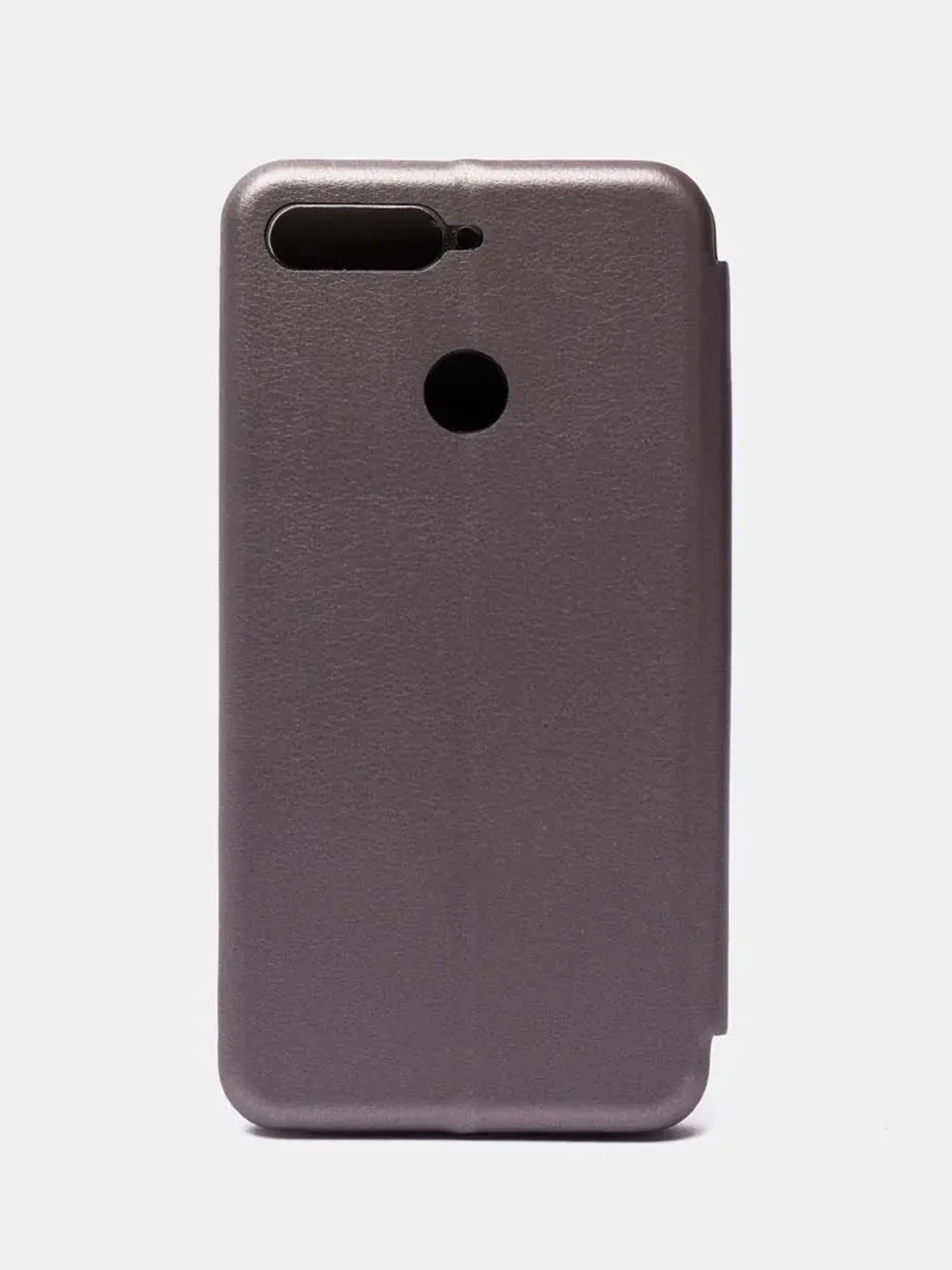 Серый чехол книжка Huawei Y6 2018 / Honor 7C / 7A Pro / Y6 Prime (Хуавей Хонор 7С / 7А Про)