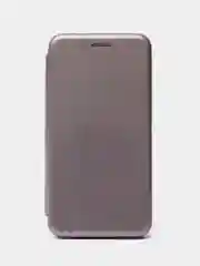 Серый чехол книжка Huawei Y6 2018 / Honor 7C / 7A Pro / Y6 Prime (Хуавей Хонор 7С / 7А Про)