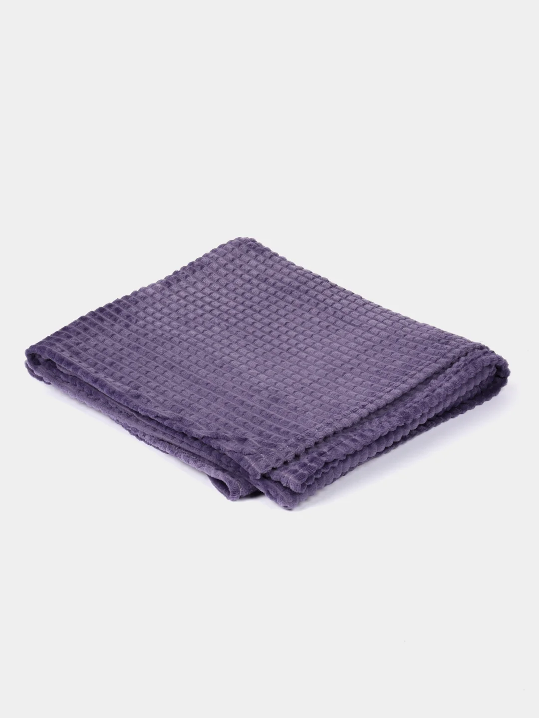 Фиолетовый плед "Кубик", евро, 200*220 см