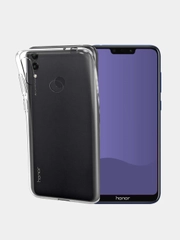 Чехол для Honor 8C, прозрачный, силиконовый