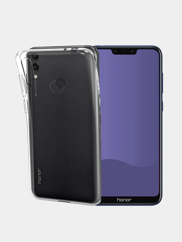 Чехол для Honor 8C, прозрачный, силиконовый