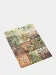 Зелёный хаки наклейки новогодние для ежедневника, цветов и подарков на Новый год