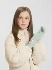 Мятный детские демисезонные перчатки