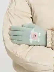 Мятный детские демисезонные перчатки