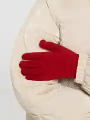 Бордовый детские демисезонные перчатки