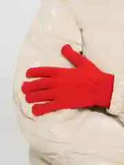 Красный перчатки вязаные, детские