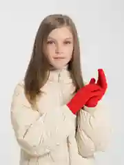 Красный перчатки вязаные, детские