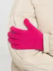 Розовый перчатки вязаные, детские