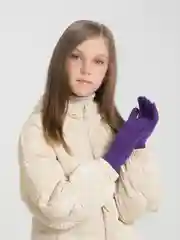 Фиолетовый детские демисезонные перчатки