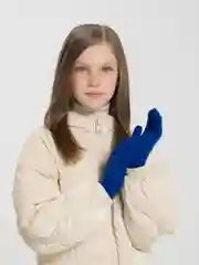 Синий детские демисезонные перчатки