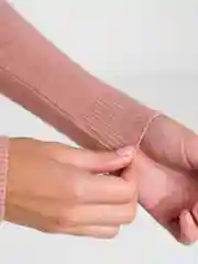Карамельный водолазка женская, вязаная
