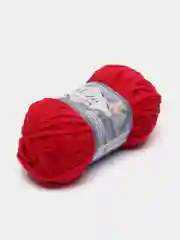 Красный пряжа плюшевая Alize Velluto, 100% микрополиэстер, 100г, 68м, плюшевая, велюровая веллюто