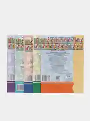 Комплект из 5 раскрасок с цветным образцом для детей 2-4 лет