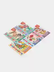 Комплект из 5 раскрасок с цветным образцом для детей 2-4 лет