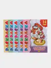 Комплект из 5 раскрасок с цветным образцом для детей 2-4 лет