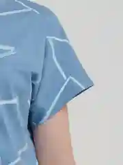 Синий меланж футболка женская