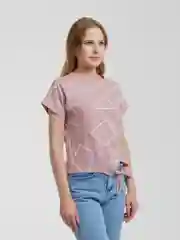 Бежевый меланж футболка женская