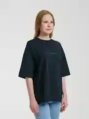 Черный футболка оверсайз, унисекс