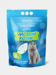 Наполнитель "Чистый котик", гипоаллергенный, силикагелевый, 8 л