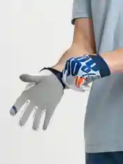 Белый мотоперчатки кросс-эндуро