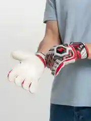 Красный вратарские футбольные перчатки