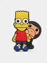 Бордовый джибитсы на обувь KAWS